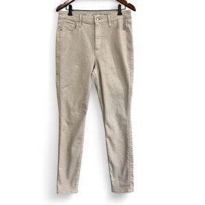 Old Navy Jeans Women Sz 12 Khaki Rockstar Super Skinny 360 Stretch High Rise